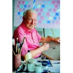 Cândido Portinari em seu Atelier, 1958. Fonte: Itaú Cultural